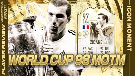 Unreal Talent Fifa 21 Icon Moments Zidane 97 Player Review Zidane 97 Fut 21 Gameplay Youtube