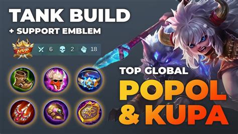 Popol And Kupa Tank Build New Meta Unkillable Top Global Popol And