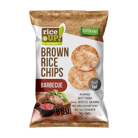 Riceup Brown Rice Chips Barbecue G Riceup