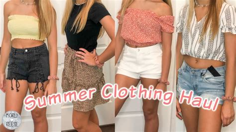 Summer Clothes Try On Haul Youtube