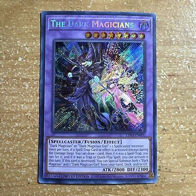 Yugioh The Dark Magicians Lds En Secret Rare St Edition Near