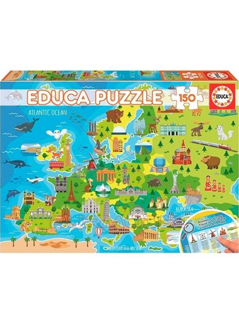 Puzzle Educa Borras Mapa De Europa Piezas Puzzle Educativo Educa