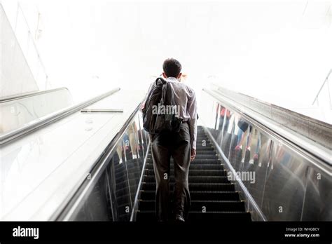 Standing On Escalator Hi Res Stock Photography And Images Alamy