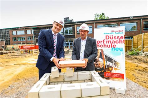 Comenius Gymnasium Grundsteinlegung für den neuen Erweiterungsbau