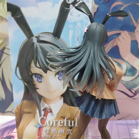 Taito Coreful Figure Sakurajima Mai Uniform Bunny Version Figure Rascal Does Not Dream Of Bunny