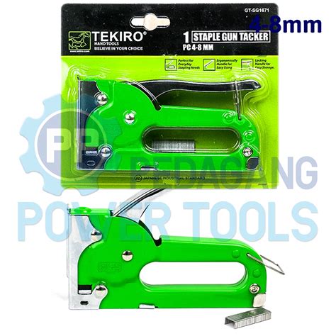 Jual TEKIRO STAPLE GUN TACKER 4 8 MM STAPLES TEMBAK TANGAN JOK KULIT