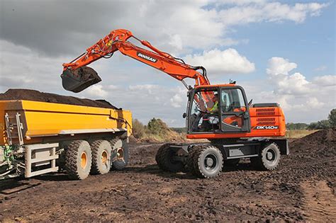 DOOSAN EXCAVADORA SOBRE RUEDA DX140W COWDIN S A