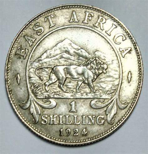 1924 British East Africa George V 1 Shilling Silver Coin In 2020