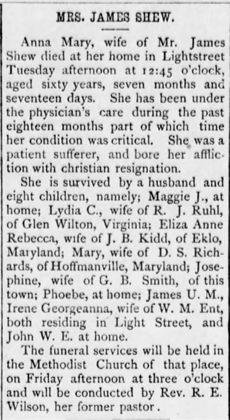 Obituary For Anna Mary ™