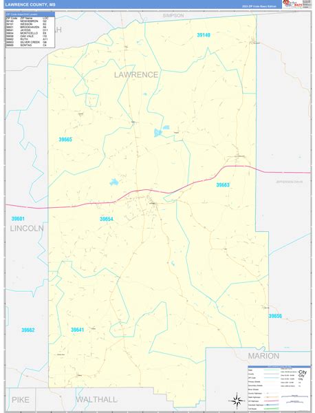 Maps of Lawrence County Mississippi - marketmaps.com