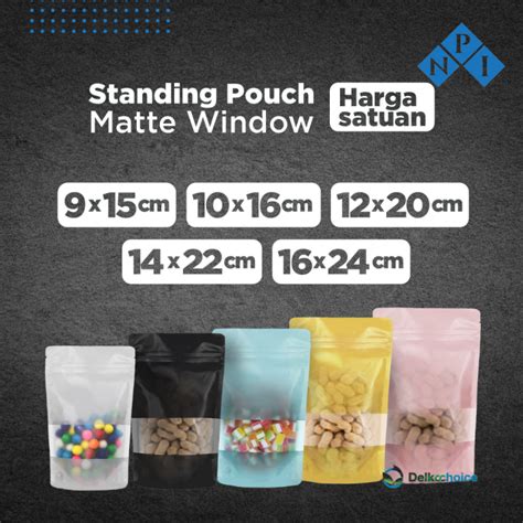 Standing Pouch Matte Varian Window Colour Premium Packaging Ziplock