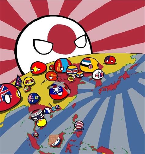 Imperial Japan Illustrated as Polandball Comic by @phosphorlamp #maps #geography #history # ...