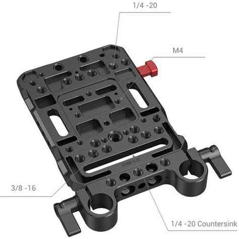 Buy Smallrig V Lock Battery Plate With Mm Lws Rod Clamp At