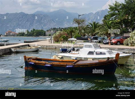 Dobrota, Kotor, Montenegro. Along the promenade Stock Photo - Alamy