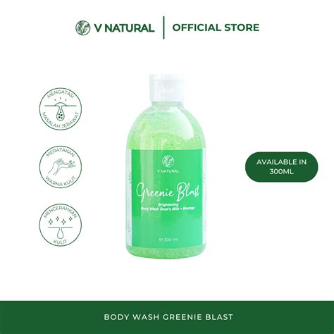 Jual Bpom Vnatural V Natural Sabun Mandi Body Wash Greenie Blast