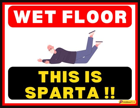 10+ Printable Wet Floor Signs - Printable World