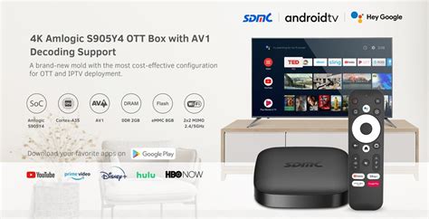 SDMC DV9135 is another Amlogic S905Y4 4K AV1 Android TV Box