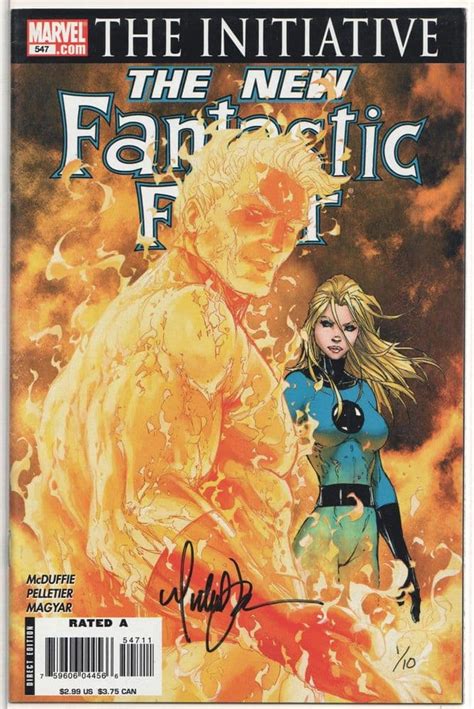 Fantastic Four 547 Dynamic Forces Signed Michael Turner Df Coa 1 Ltd 10