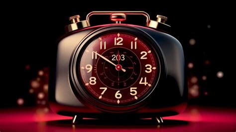 Premium AI Image | Modern retro alarm clock