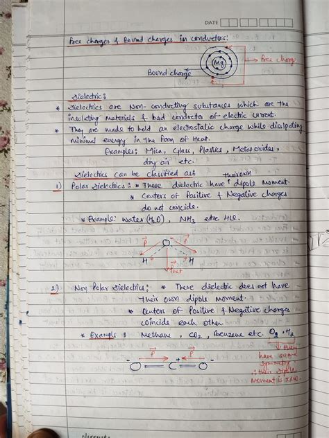 Handwritten Notes Of Chapter Physics Electrical Potential And