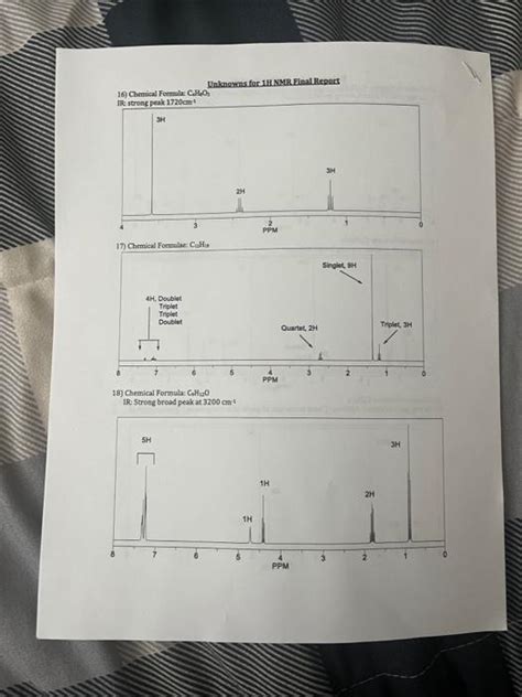 Solved Base On The Chemical Formula Hnmr Spectrum And Ir Chegg