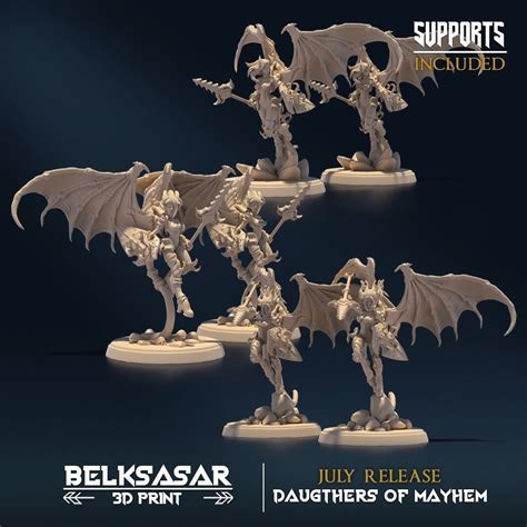 Succubus Heartripper Nude And Normal Set X D Model D Printable