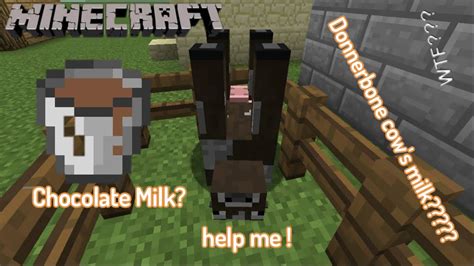 Minecraft But What Milk Do Dinnerbone Cow Gives Youtube