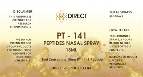 Buy Pt 141 Nasal France 99 Purity Direct Peptides