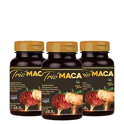 Trio De Maca Peruana Preta Vermelha E Amarela Color Andina Food Veg