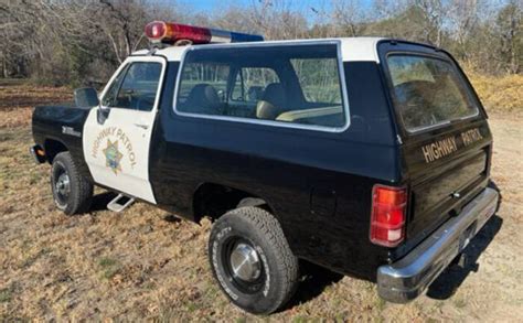 Rare 1990 Dodge Ramcharger Highway Patrol 44 Barn Finds