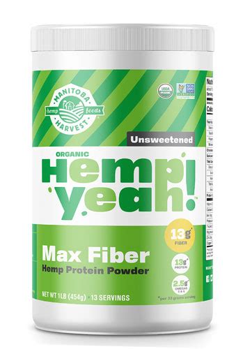 Manitoba Harvest Hemp Yeah Max Fiber Original 1 Lb Vitacost