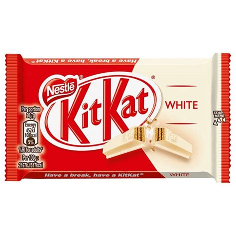 CHOCOLATINA KIT KAT BLANCO 24 Unidades Chocolate Blanco Crujiente