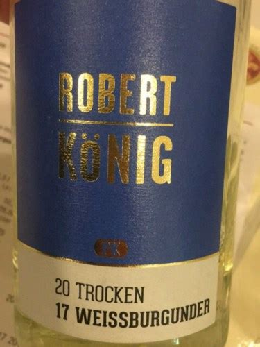 Robert König Weissburgunder Trocken Vivino