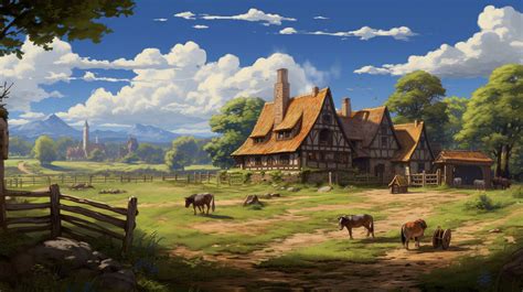 Scene67 Medieval Farm by StygianAI on DeviantArt