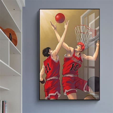 ญ ป นอะนเมะ Slam Dunk Animation Wall Art ภาพโปสเตอร ภาพวาดผ