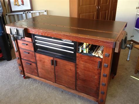 Eric S Stylish Workbench Assembly Table The Wood Whisperer