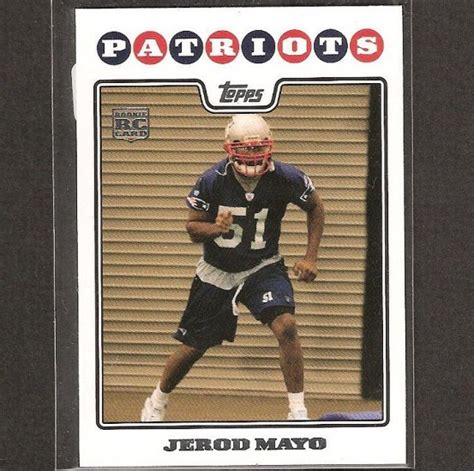 JEROD MAYO - 2008 Topps Rookie - Patriots & Tennessee Volunteers