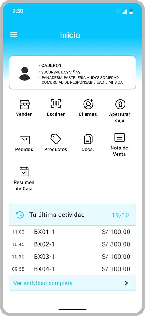 Facturación Movil Senda TI Solutions