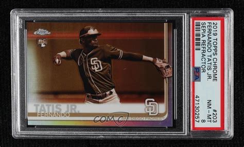 2019 Topps Chrome Sepia Refractor 203 Fernando Tatís Jr RC for