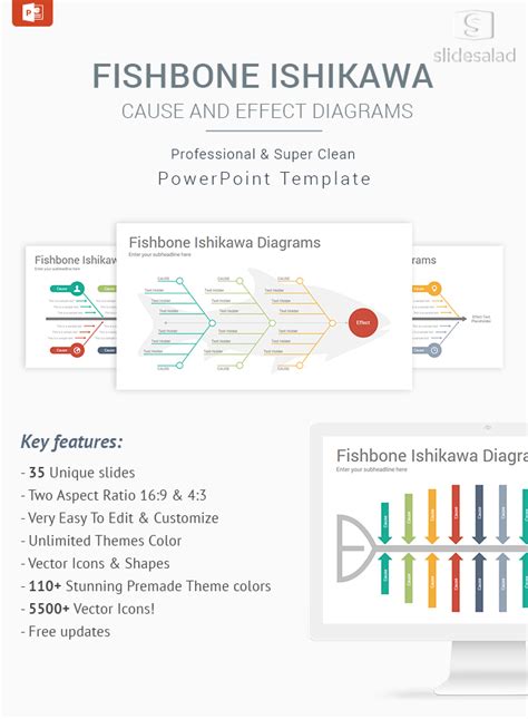 Fishbone Ishikawa Diagrams PowerPoint Template Designs - SlideSalad