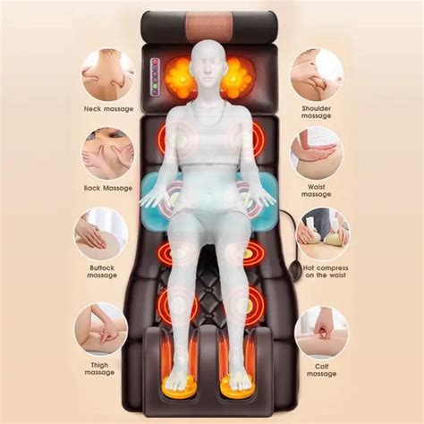 Saltea Masaj Din Piele De Lux Detasabila In Perna Medicala Rola