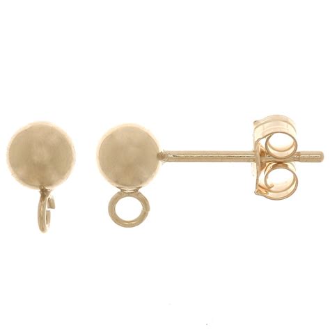 Clous D Oreilles Boule Anneau Ouvert Mm Gold Filled X Perles Co