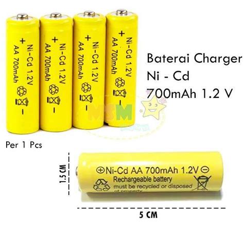 Msm Baterai Satuan Baterai Cas 12v 700mah Lazada Indonesia