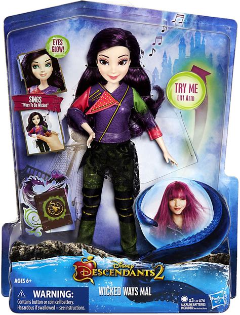 Disney Descendants Wicked Ways Mal Fashion Doll Hasbro Toys - ToyWiz