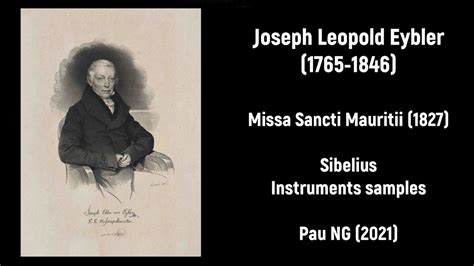 Joseph Leopold Eybler Missa Sancti Mauritii Youtube