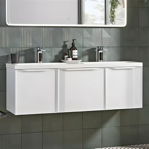 Roper Rhodes Frame 1200mm Wide Wall Mounted 3 Drawer Vanity Unit