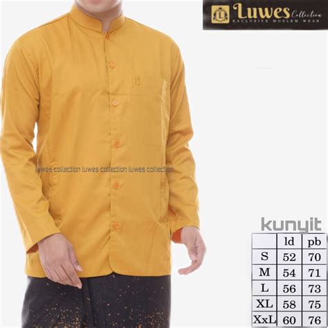 Jual Baju Koko Pakain Muslim Terbaru 2022 Size M L XL XXL Koko Semi