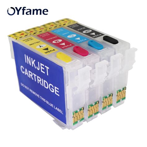 Oyfame New T Xl Empty Refillable Ink Cartridge For Epson Wf Wf