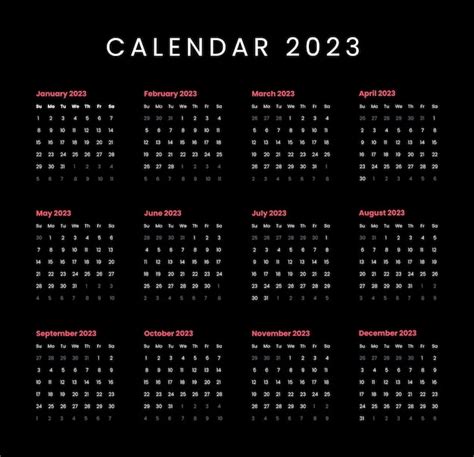 Calendrier Conception De Mod Le De Vecteur Calendrier Du Nouvel