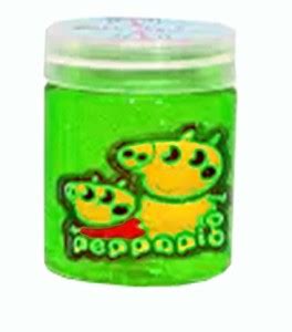 anjanaware crystal slime jelly peppa pig carector 1pk Green Putty Toy ...